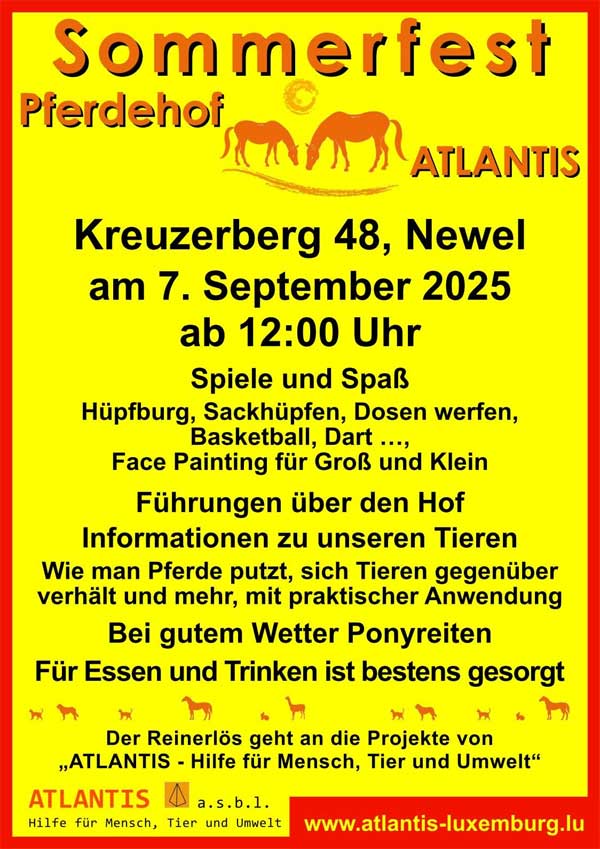 Sommerfest 2025 Pferdehof Atlantis in Newel