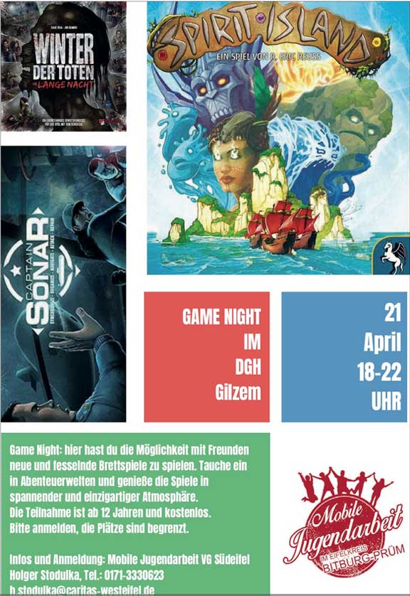 Game Night im Gemeindehaus Gilzem
