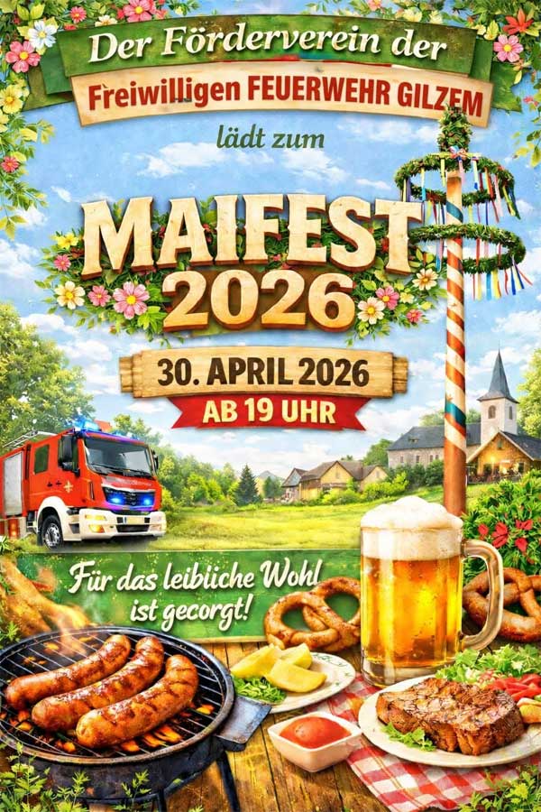 Maifest 2026 der Freiwilligen Feuerwehr Gilzem